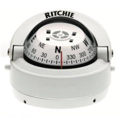 Ritchie Explorer™ Compass S-53W, 2¾” Dial Surface Mount - White